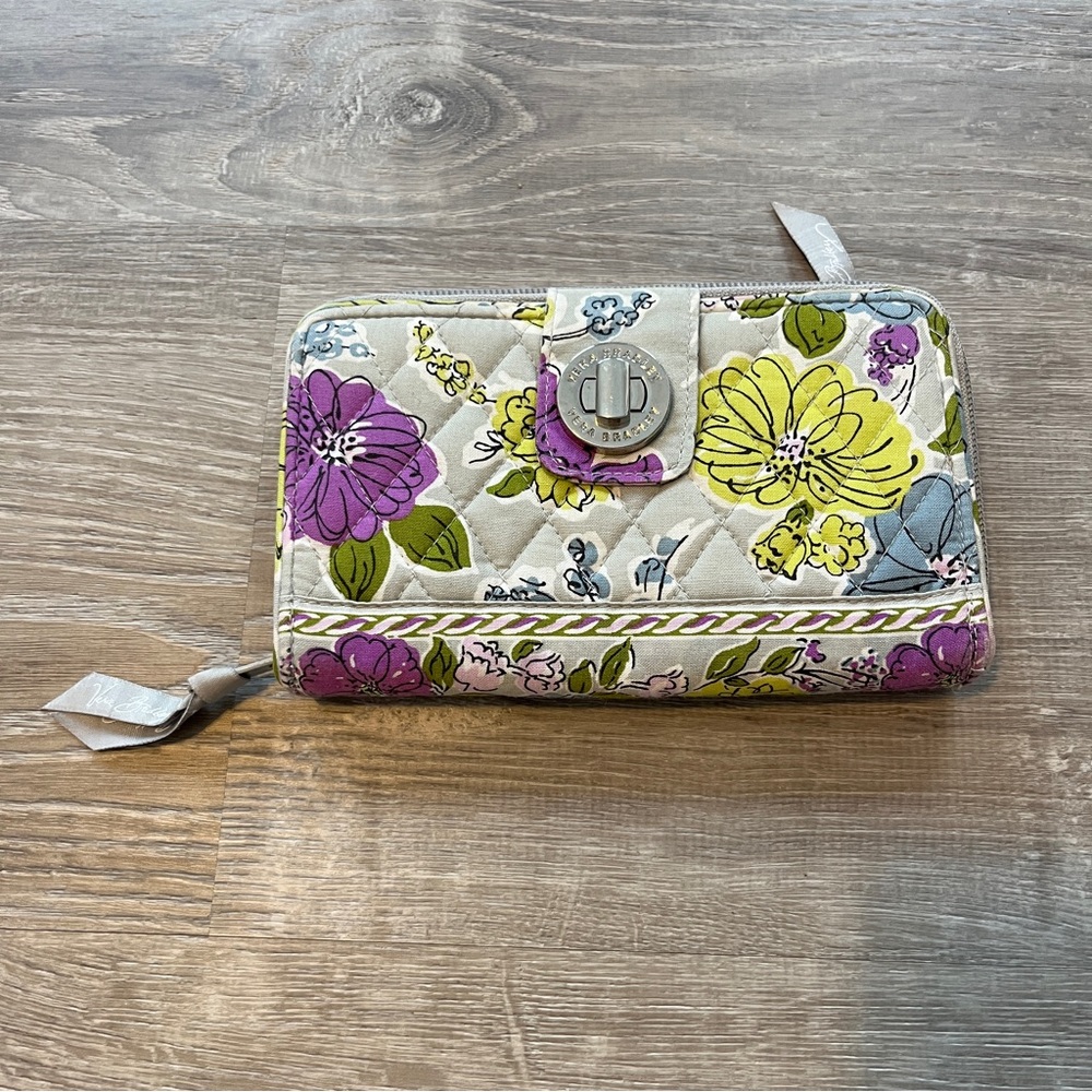 Vera Bradley turn lock wallet